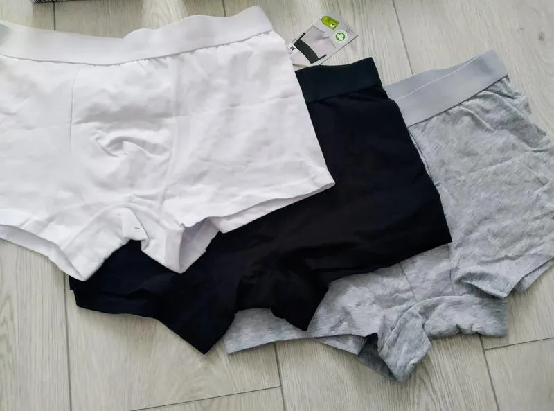 Боксеры мужские трусы набор черные белые серые р. m, l, xxl.