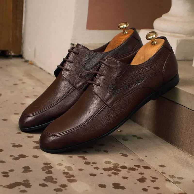 Мужские туфли на низком каблуке