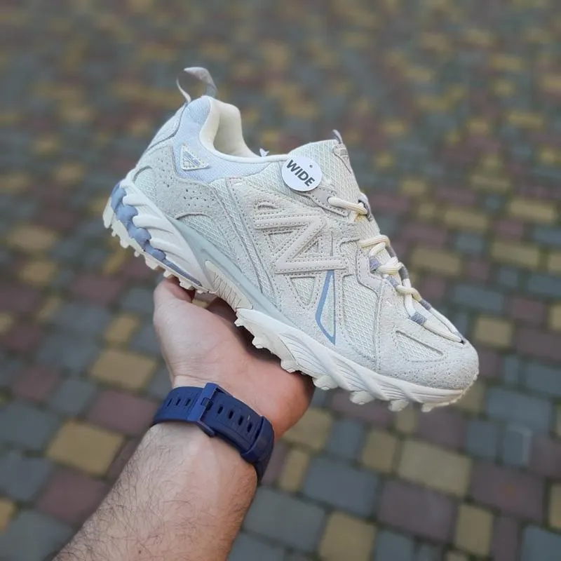 New balance 610 бежевые с серым кроссовки мужские кожаные топ ...