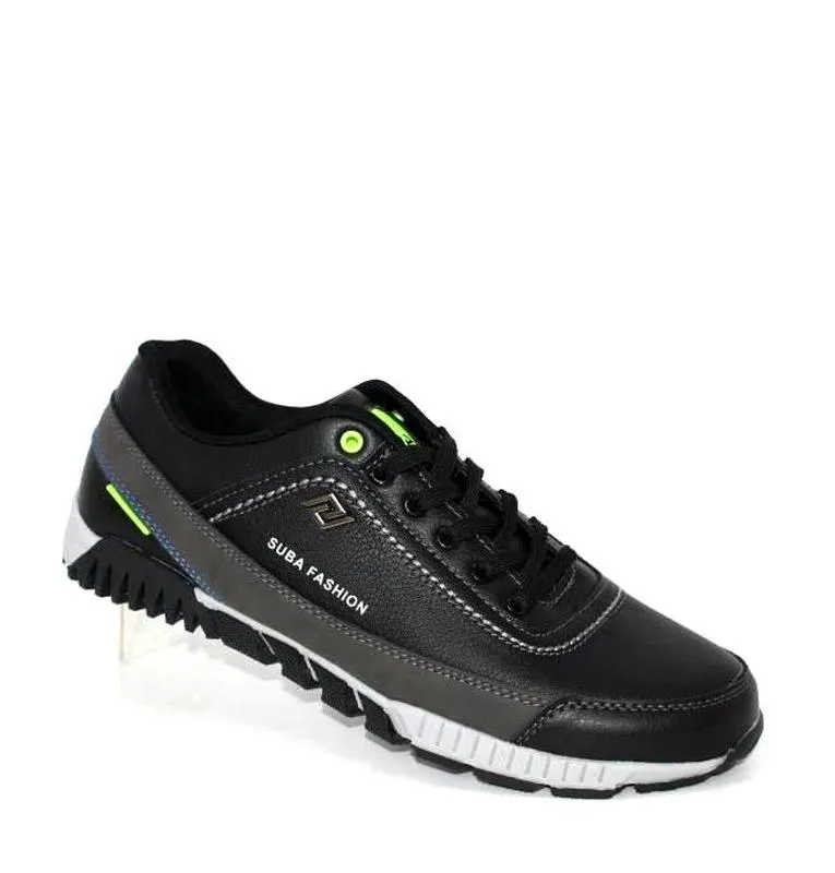 Черно-зеленые мужские кроссовки