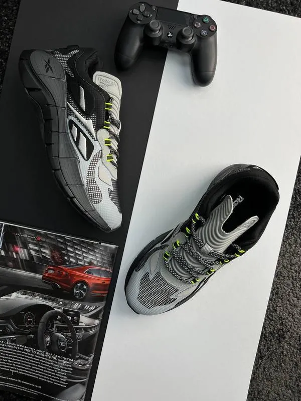 Мужские кроссовки reebok zig kinetica <unk> grey black