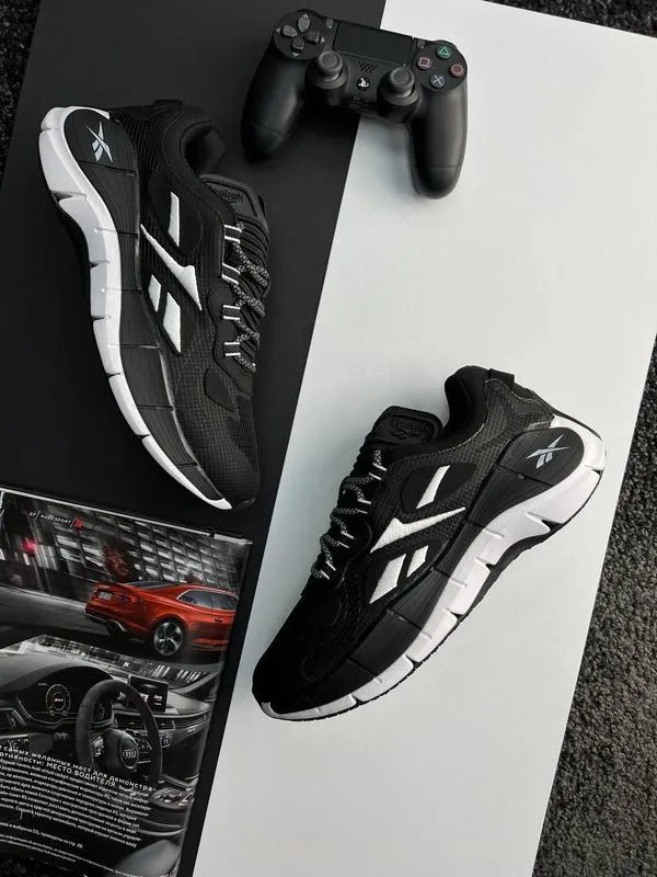Мужские кроссовки reebok zig kinetica <unk> black white