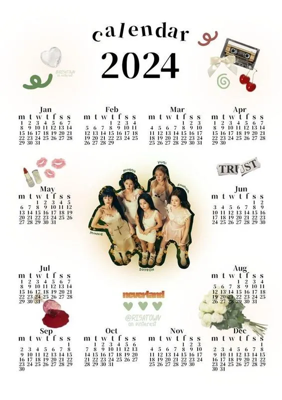 Постер календар (g)i-dle джиайдл k-pop кей поп