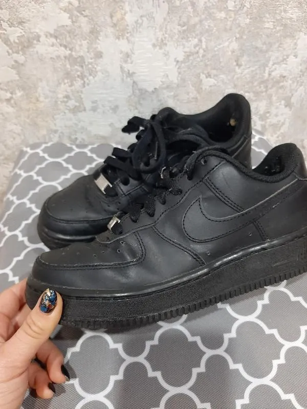 Женские кроссовки nike air force 1 black
