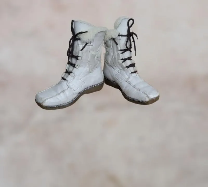 Кожаные теплые ботинки polaris