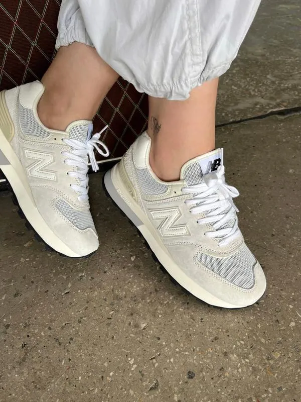 Кроссовки new balance 574 legacy white <unk> крутые женс...