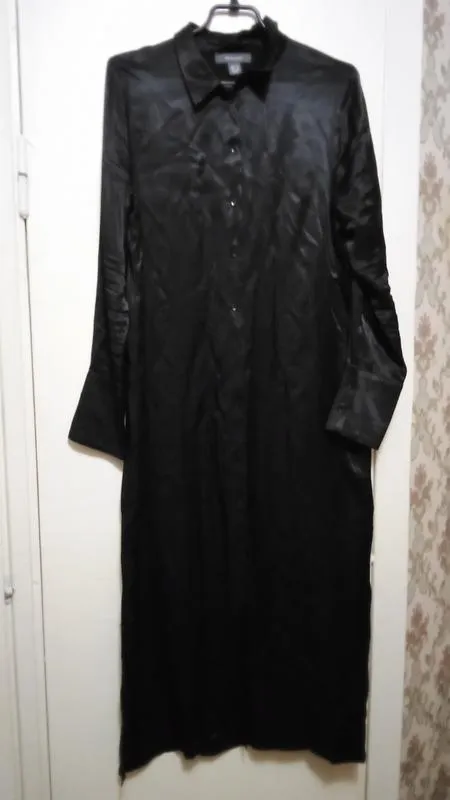 Primark платье-рубашка вискоза р.12, длинное, по бокам разрезы