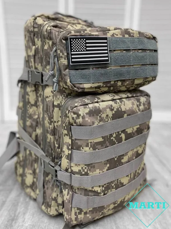 Тактический штурмовой рюкзак пиксель U.S.A 45л LUX,рюкзак воен...