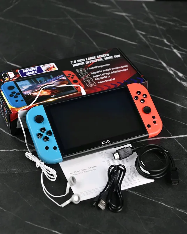 Портативная игровая консоль в стиле ретро с 7 дюймовым HD-дисплей