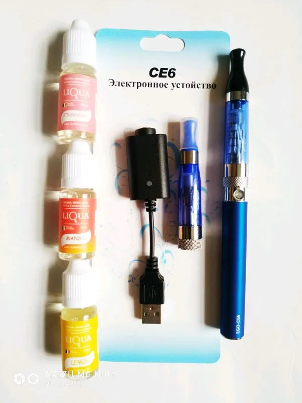 Вейп,електрона сигарета CE-6 ego NoVa набор.