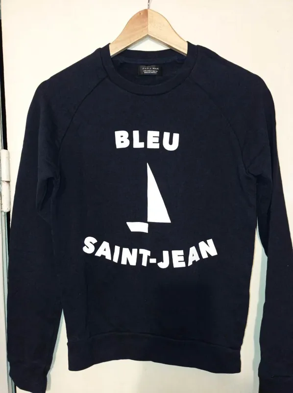 Мужская кофта (свитшот) ZARA. НОВАЯ! 100% Хлопок. Размер: S