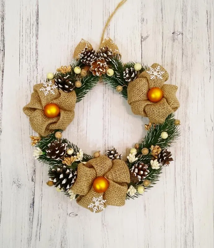 Декор, новогодний венок / декор, новорічний вінок
