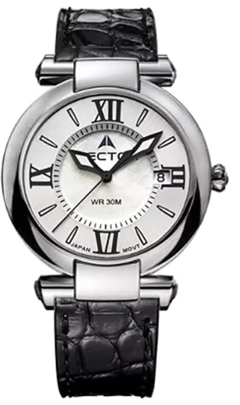 Женские ретро часы VECTOR VC9-002515 steel серебристые
