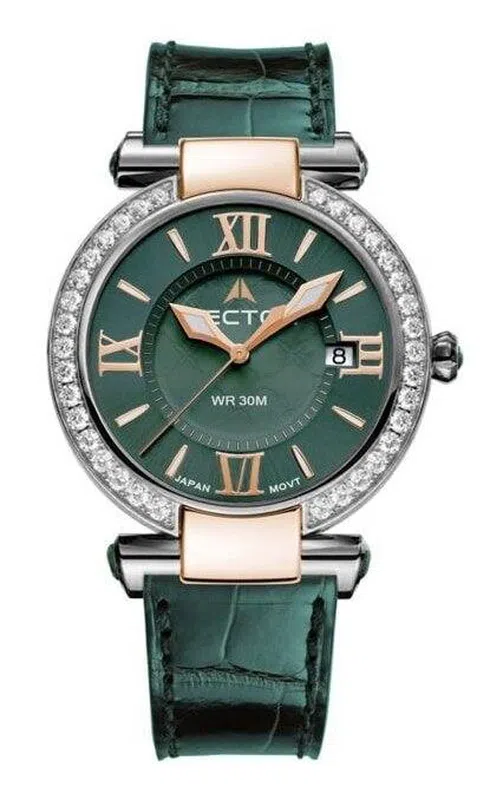 Биколорные женские ретро часы VECTOR Вектор VC9-0025652Q