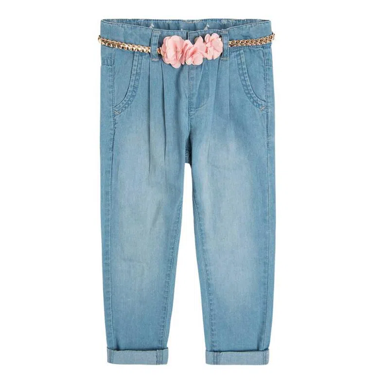 Джоггеры джинсы легкие с поясом новые cool club 4-5л